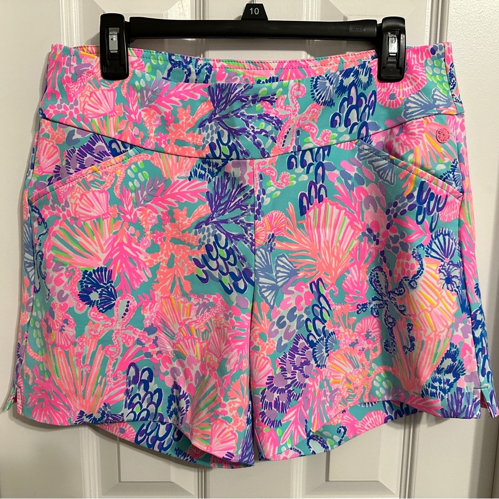Lilly Pulitzer Luxletic Shorts Vibrant Tropical Print